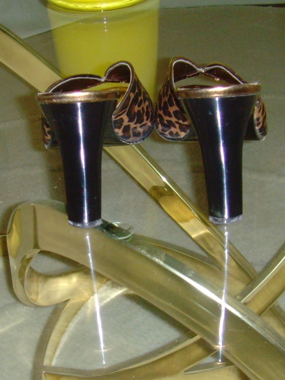ORIGINE Leopard Print and Metallic Mules - Picture 14 of 15
